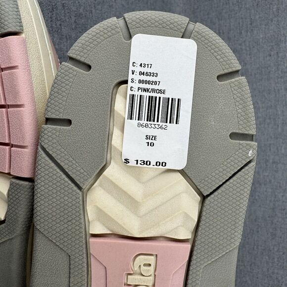 Gola Sneakers Womens 10 Rose Pink Navy Leather Lace Up CLB535 Challenge Tennis - Picture 11 of 13